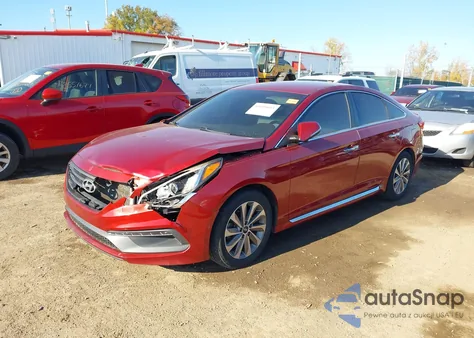2015 Hyundai Sonata Sport z USA, uszkodzony, nr VIN 5NPE34AF4FH094340